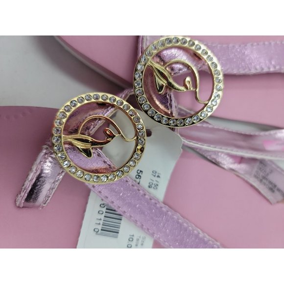 Baby Phat Bubblegum Pink Flip Flops with rhinestone accents *READ* - Picture 2 of 7